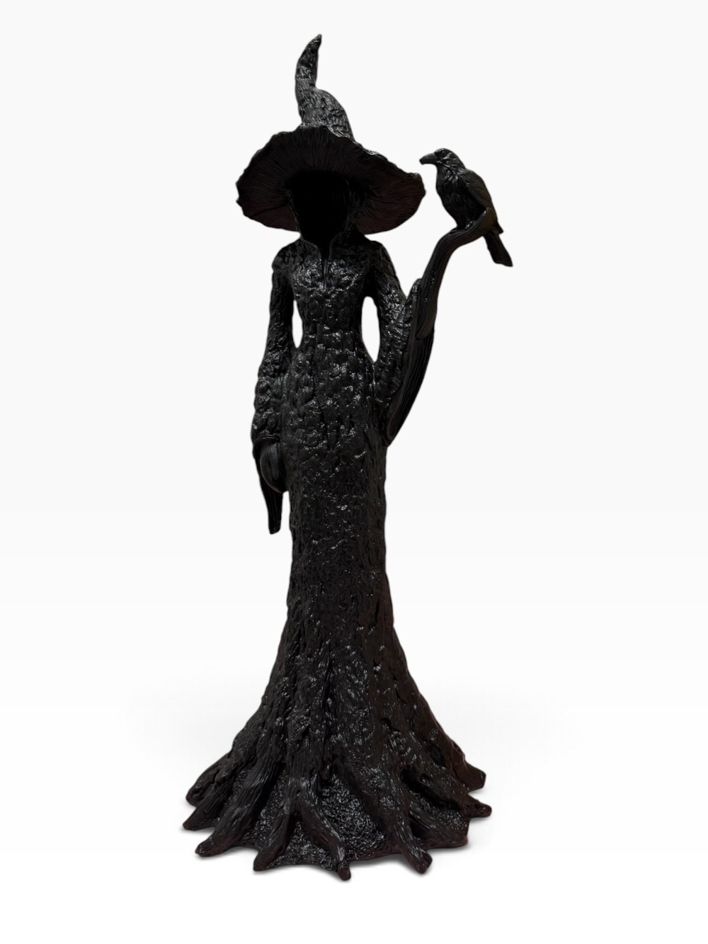Tree Witch statue Figurine Halloween Decor Black
